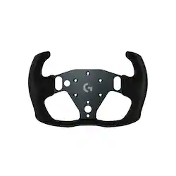 RS Track Wheel - Universal Sim Racing Steering Wheel Compatible with Logitech G RS Wheel Hub - Black - Front_Zoom