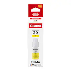 - GENUINE Authentique GENUINO
- DEN. 20 Canon 20 Y Canon 20 Y GI-20 CT
- PIXMA MegaTank