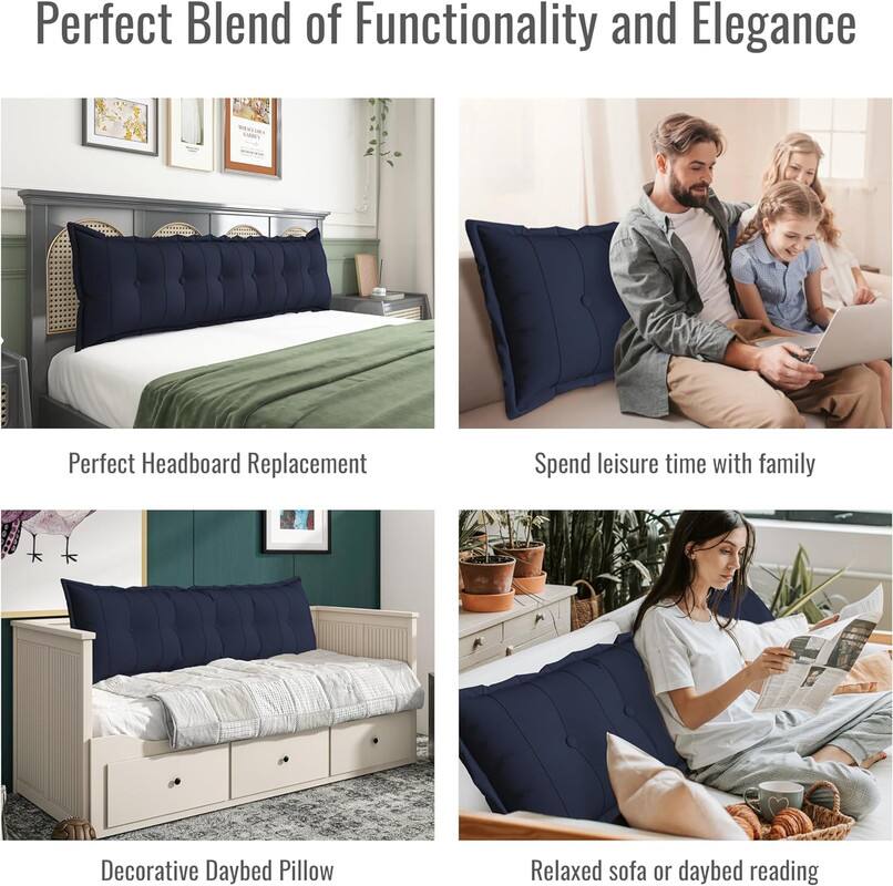 Perfect Blend of Functionality and Elegance

- Perfect Headboard Replacement
- Spend leisure time with family
- Decorative Daybed Pillow
- Relaxed sofa or daybed reading