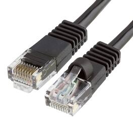 Cmple.com - Cmple - Cat5e Ethernet Cable 3 ft, 350 MHz UTP Cat 5e Ethernet Patch Cord, 1Gbps Network Lan Cables, RJ45 - Black