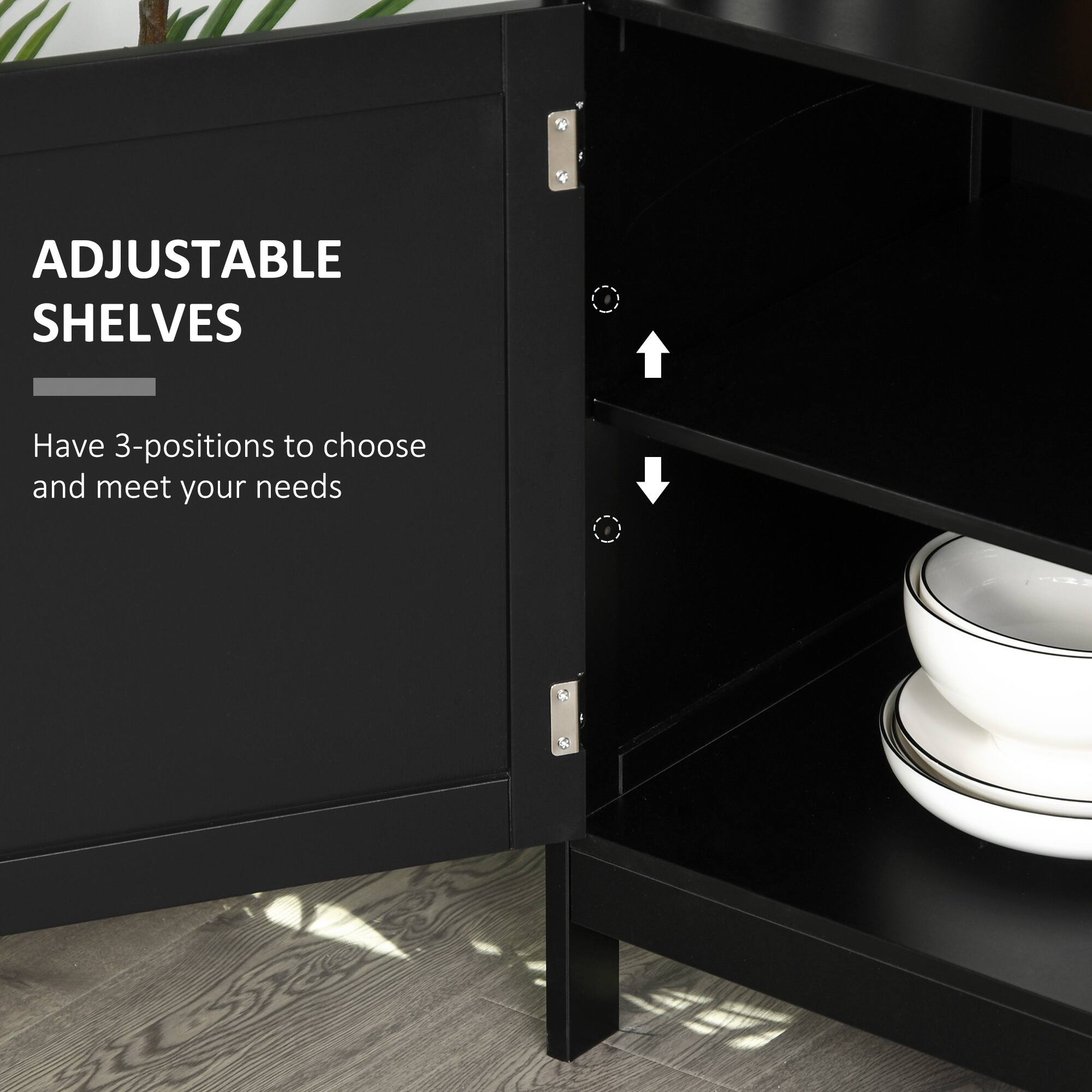 ADJUSTABLE SHELVES

Have 3-positions to choose and meet your needs