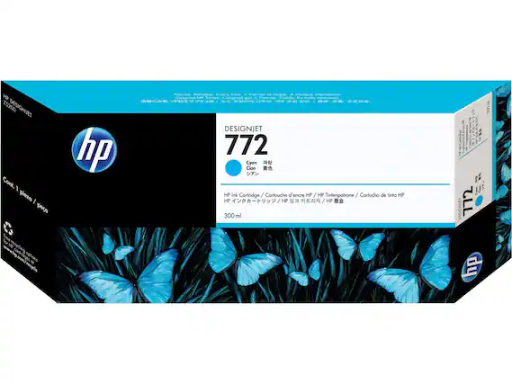 HP DESIGNJET Z5200
Cont. 1 pieza / pièce / pesa
Precise. Reliable. Every time. / Precise et fiable. A chaque impression. / Preciso. Fiable. En todo momento.
Original HP Tinten / Original HP Tintenpatrone / Original HP Tinta / Original HP Tintenpatrone / Original HP Tinta
DESIGNJET 772 Cyan / Cian / 青色 / Cyan
HP Ink Cartridge / Cartouche d'encre HP / HP Tintenpatrone / Cartucho de tinta HP / HP インクカートリッジ / HP 잉크 카트리지 / HP 墨盒
300 ml
Free recycling option / Contribuye al reciclaje / Contribui al reciclaje / Contribui al reciclaje / Contribui al reciclaje / Contribui al reciclaje
www.hp.com/recycle