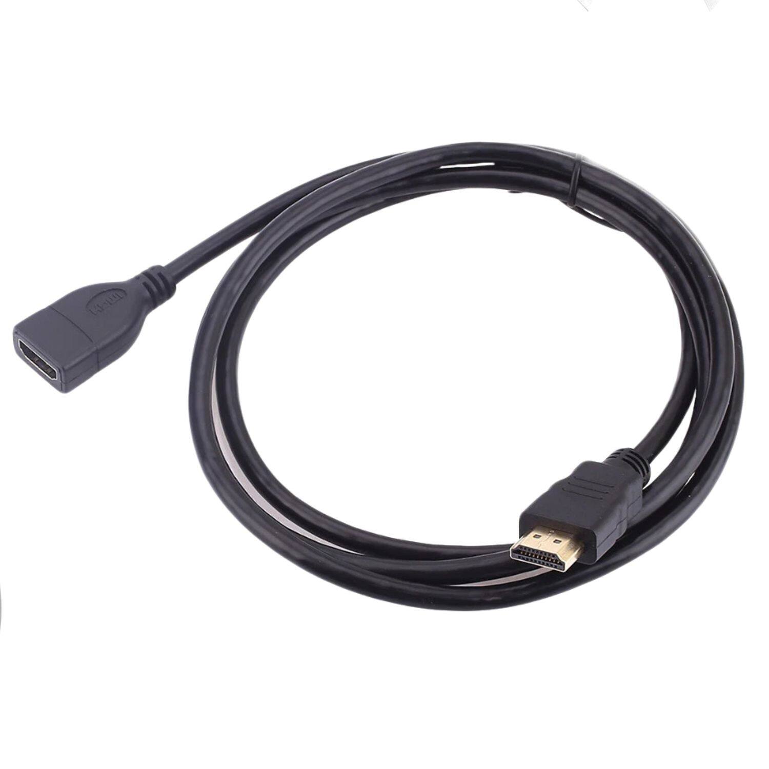 Angle. Sanoxy - HDMI Extension Cable Male to Female Gold Plated 15ft 1080P - Black.