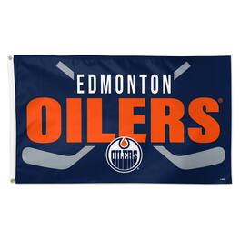 WinCraft - Edmonton Oilers 3' x 5' Hockey Stick Deluxe Single-Sided Flag - Multicolor