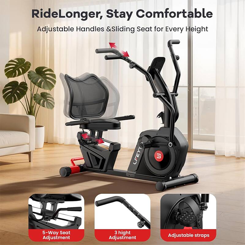 Ride Longer, Stay Comfortable  
Adjustable Handles & Sliding Seat for Every Height  

LFEYY  
3-Way Seat Adjustment  
3 Height Adjustment  
Adjustable Straps