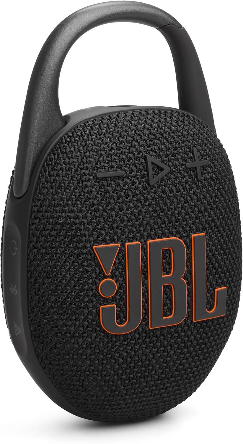 Clip 5 - Ultra-Portable,Waterproof & Dustproof Bluetooth Speaker,Big JBL Pro Sound with punchy bass (Black & Orange)