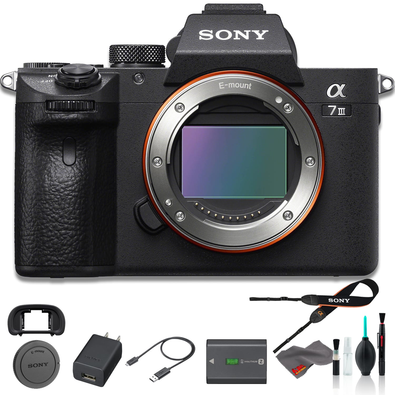 Sony - Alpha a7 III Mirrorless Full-Frame Camera (Body Only) Base Bundle