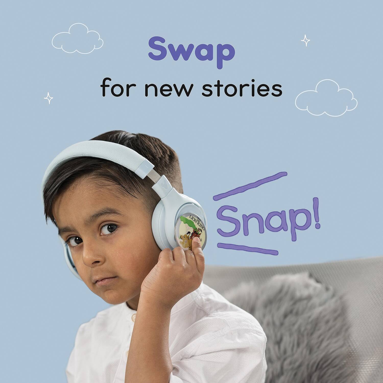 Swap for new stories  
Snap!