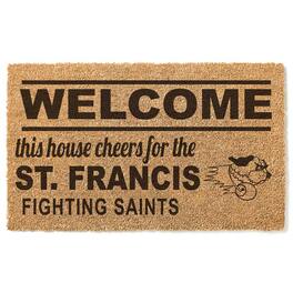 Jardine - St. Francis Fighting Saints 18" x 30" Welcome Doormat - Brown