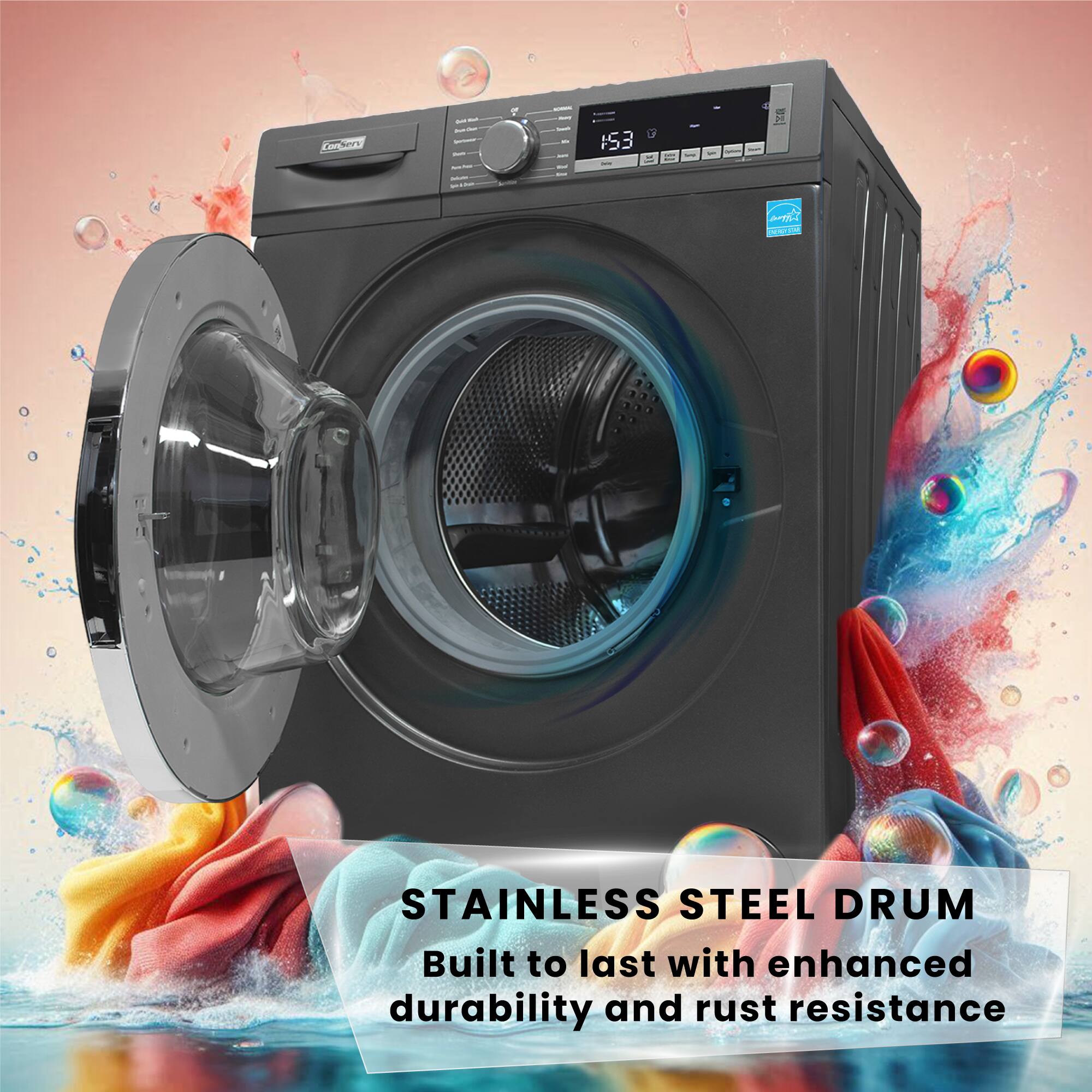 Comers S3 A STAINLESS STEEL DRUM Built to last with enhanced durability and rust resistance