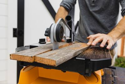 WORX 5.5 Amp BladeRunner Electric Table Top Saw Black WX572L