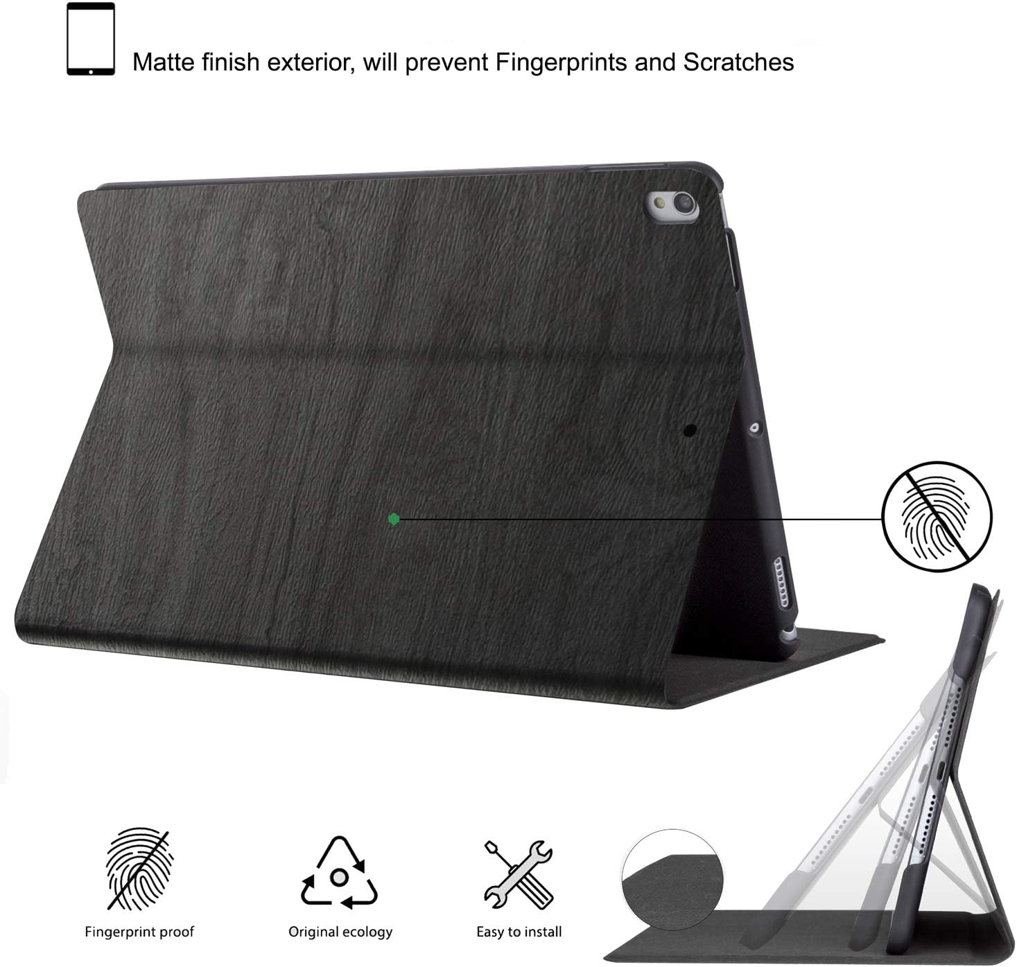 Matte finish exterior, will prevent Fingerprints and Scratches

Fingerprint proof
Original ecology
Easy to install