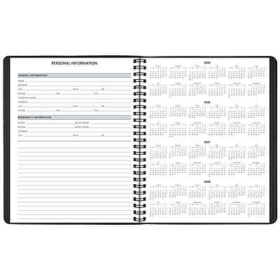 PERSONAL INFORMATION

[Name]
[Address]
[City, State, Zip]
[Phone]
[Email]

[Date of Birth]
[Gender]
[Marital Status]
[Nationality]

[Occupation]
[Employer]
[Position]
[Employment Status]

[Education]
[School/University]
[Degree]
[Field of Study]

[Religion]
[Language(s) Spoken]

[Emergency Contact]
[Name]
[Phone]
[Relationship]

[Medical Information]
[Allergies]
[Medications]
[Medical Conditions]

[Insurance Information]
[Insurance Company]
[Policy Number]
[Group Number]

[Financial Information]
[Bank Name]
[Account Number]
[Routing Number]

[Other Information]
[Notes]

[Signature]
[Date]

[Calendar Pages]