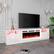 Alt View 4. U-HOMY - 36'' Electric Fireplace TV Stand, Modern Entertainment Center with Storage & LED Lights for TVs up to 80'' - White.