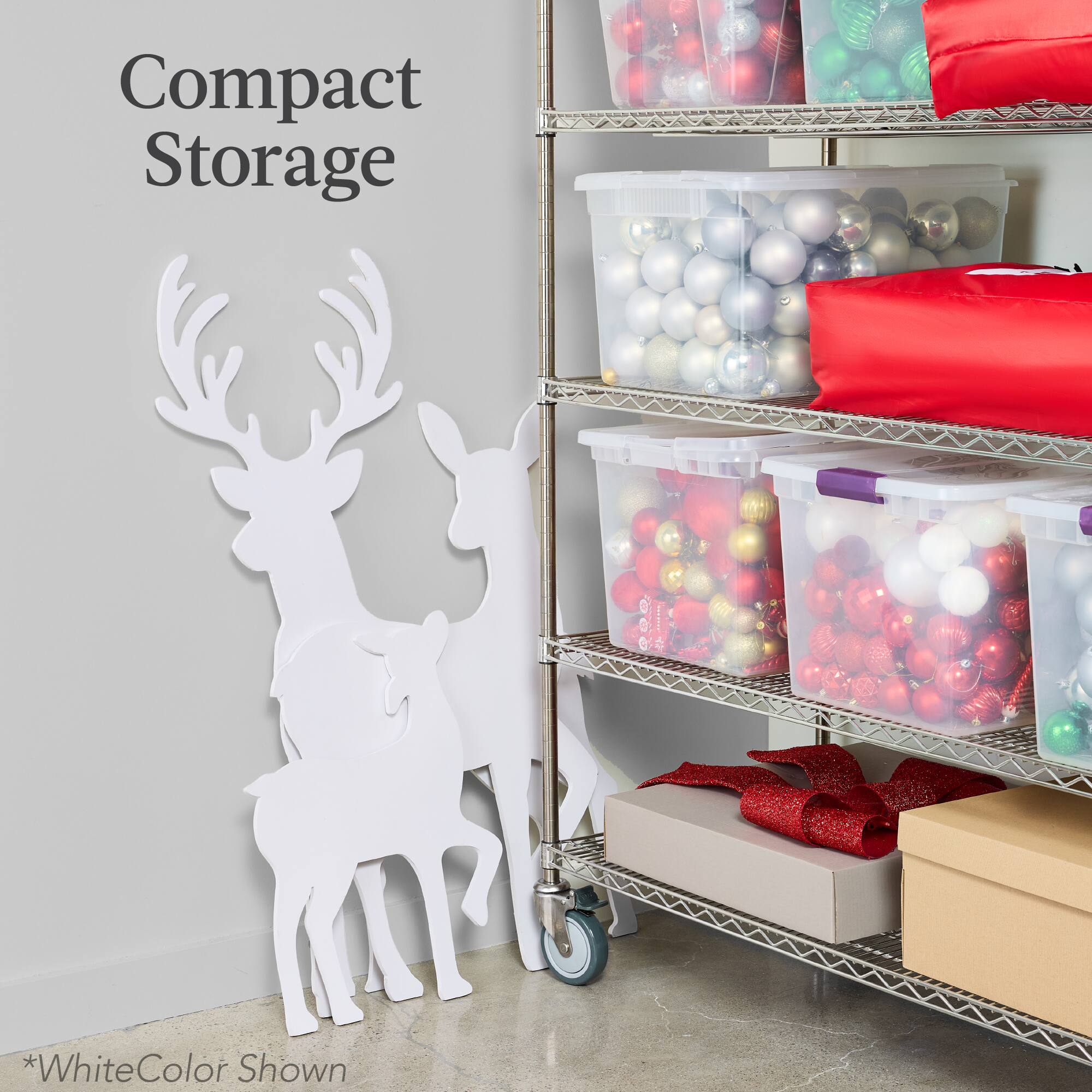Compact Storage

*White Color Shown