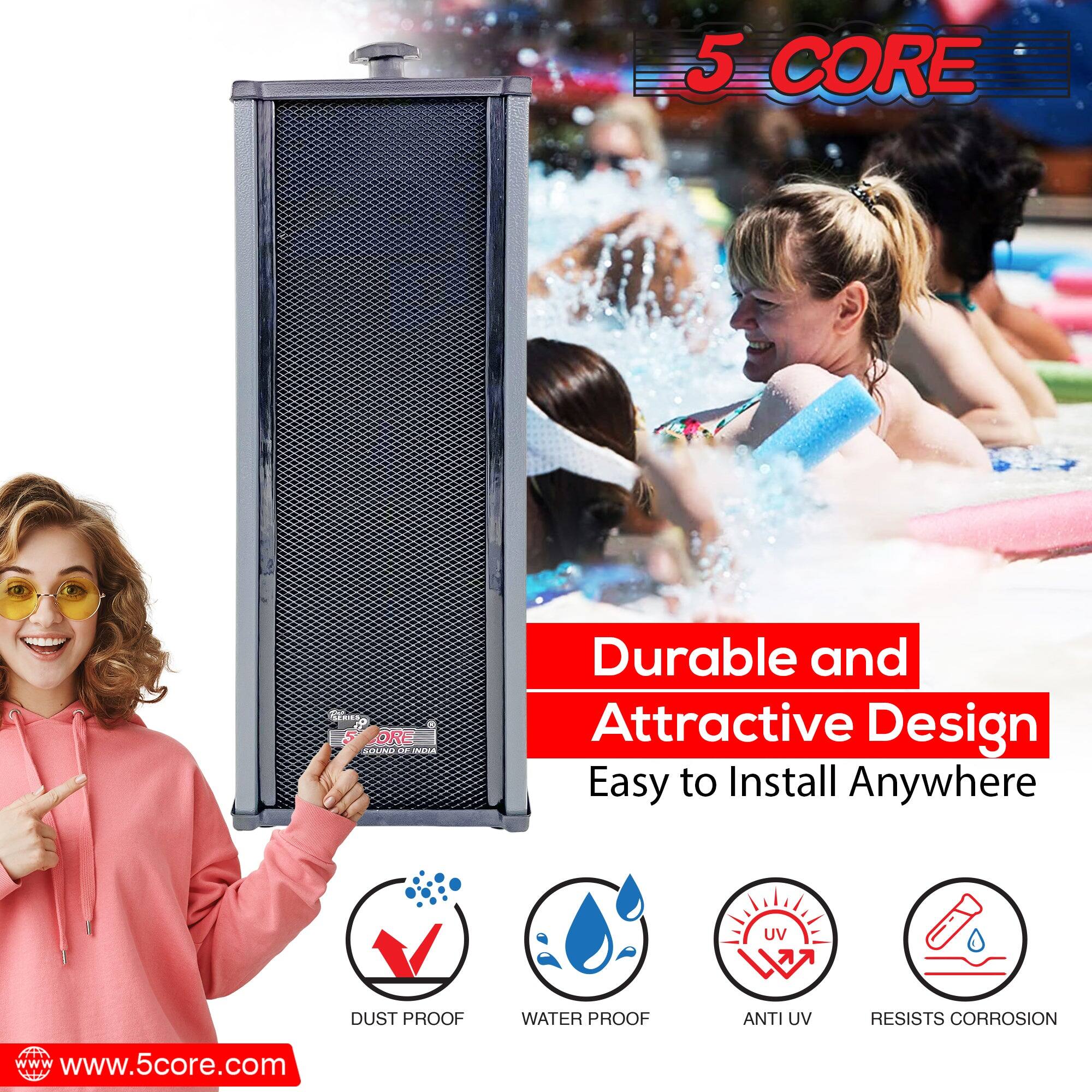 5 CORE  
Durable and Attractive Design  
Easy to Install Anywhere  
UV DUST PROOF WATER PROOF ANTI UV RESISTS CORROSION  
www.5core.com