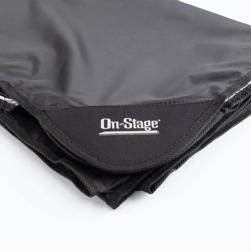 Angle. On Stage Stands - On-Stage DrumFire Drum Set Dust Cover, 80" x 108" - Black.