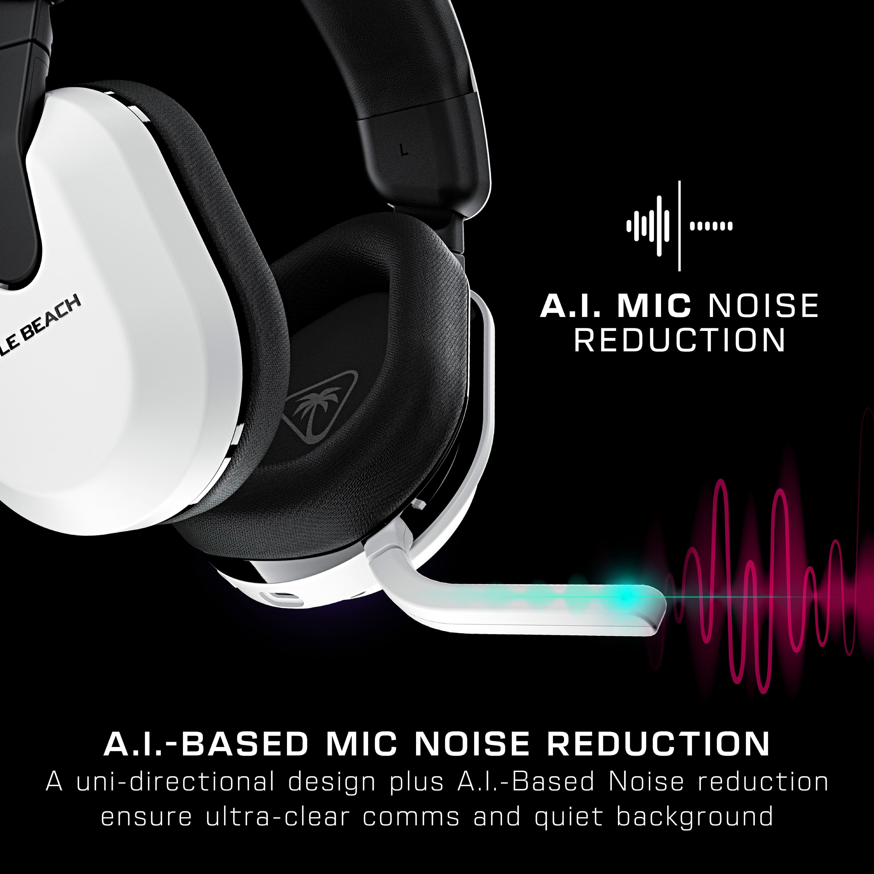 AI-based mic noise reduction. A uni-directional design plus AI-based noise reduction ensures ultra-clear comms and quiet background.