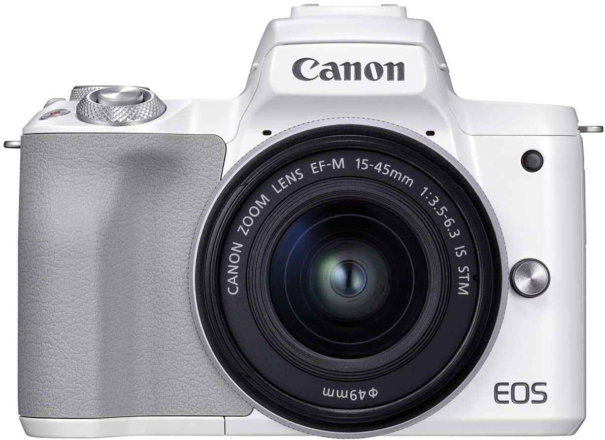 Canon - EOS M50 Mark II + EF-M 15-45mm is STM Kit White (International Model)