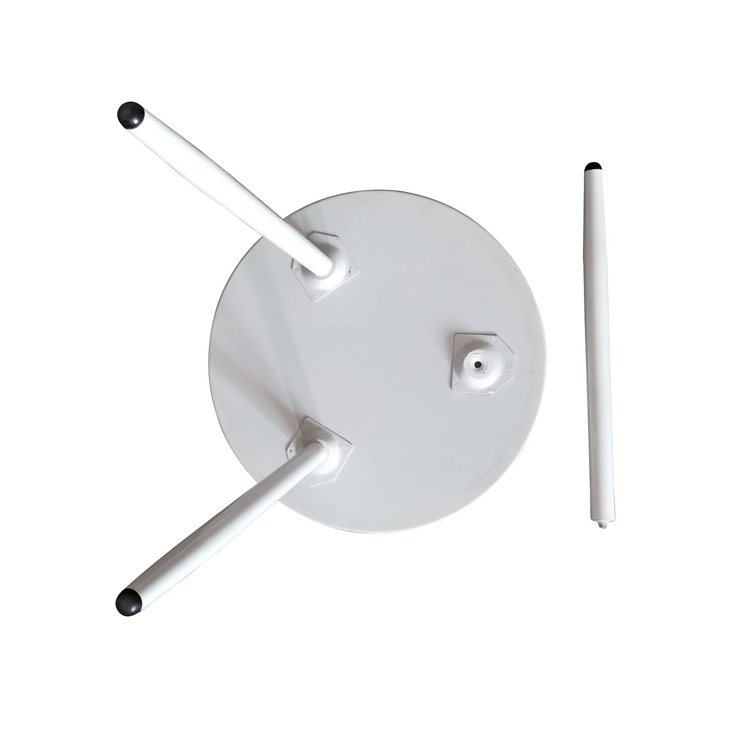 Alt View 2. Kings Brand Furniture - Kings Brand Furniture Round Metal Side End Table, Nightstand Accent Table, Pedestal Plant Stand for Bedroom Living Room - Black.