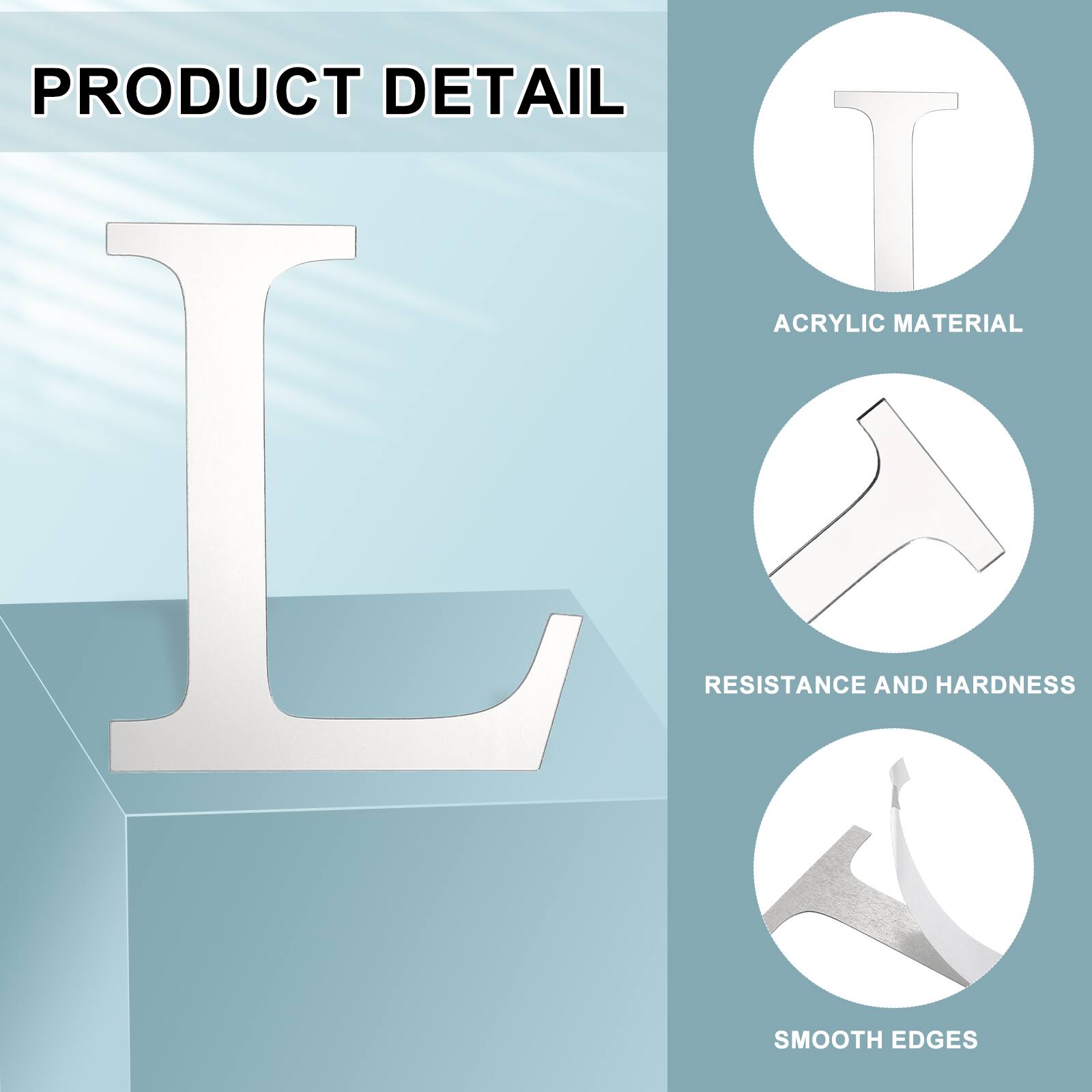 PRODUCT DETAIL

- ACRYLIC MATERIAL
- RESISTANCE AND HARDNESS
- SMOOTH EDGES