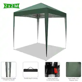 Winado - 6.5x6.5 Pop Up Canopy Tent, Outdoor Tent Canopies Foldable Portable Canopies for Camping, Patio, Parties
