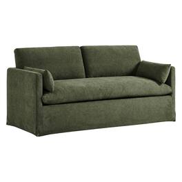 Wellfleet Slipcovered Linen-Blend Loveseat by Modway - Sage