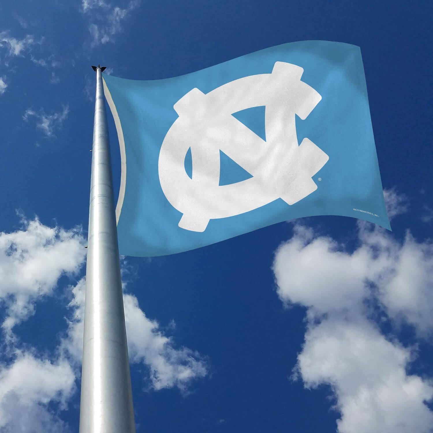 Alt View 3. Rico Industries - North Carolina UNC Tar Heels 3X5 Indoor Outdoor Banner Flag with grommets - Multi.