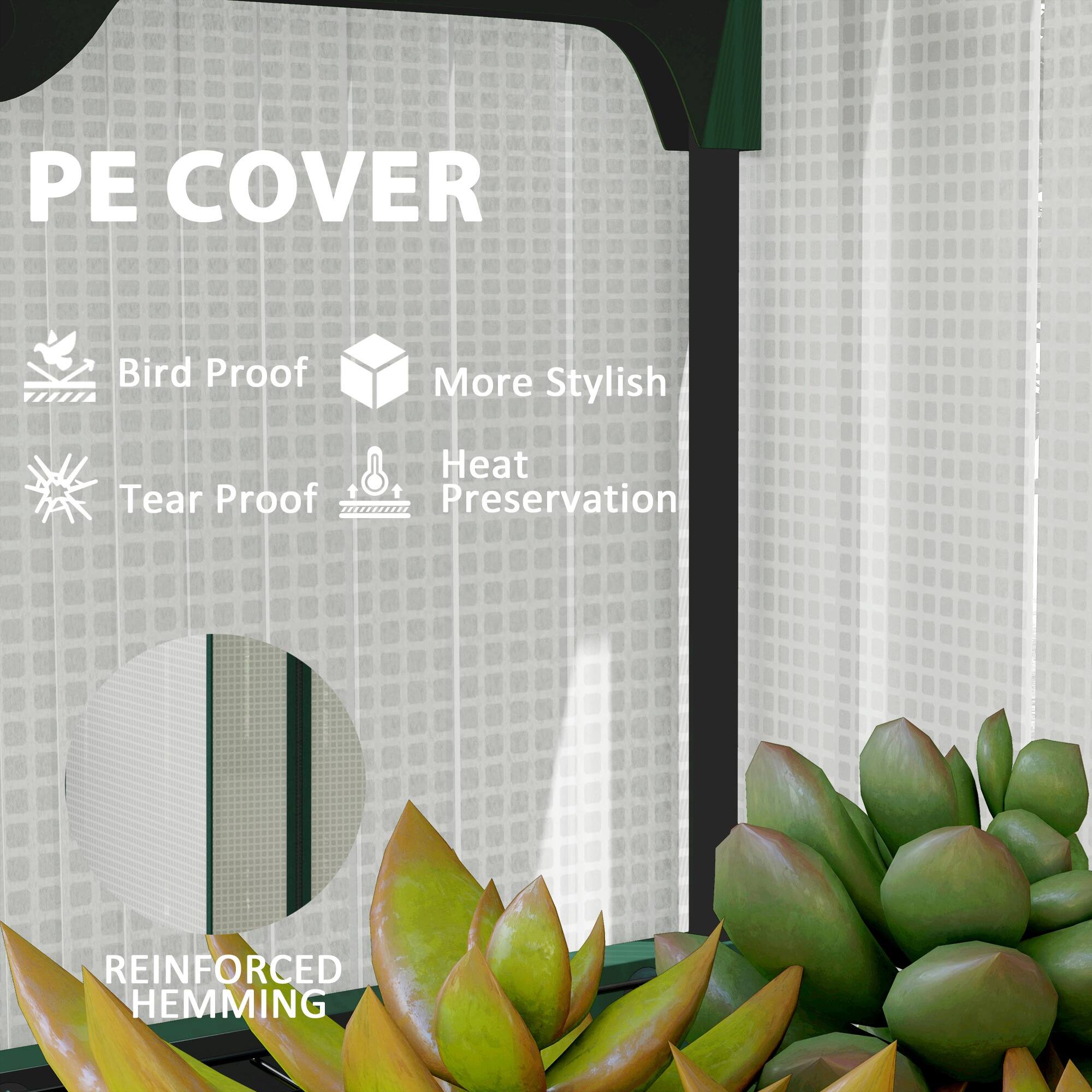 PE COVER, Bird Proof, More Stylish, Tear Proof, Heat Preservation, REINFORCED HEMMING