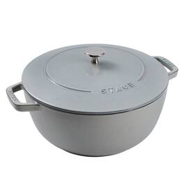 Staub - Cast Iron Essential French Oven, Dutch Oven, 5-quart, serves 5-6, Made in France - Graphite Grey