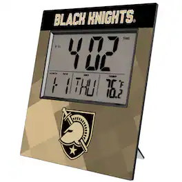 Keyscaper - Army Black Knights Color Block Digital Desk Clock - Multicolor