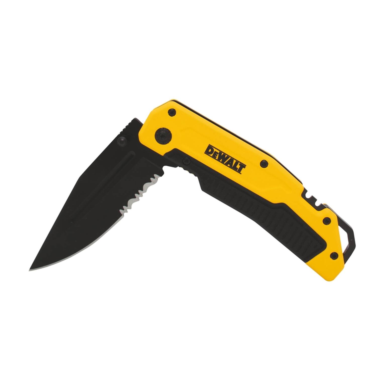 Left. Dewalt - DeWalt Black/Yellow 8CR13MOV Steel 8 in. Premium Pocket Knife.