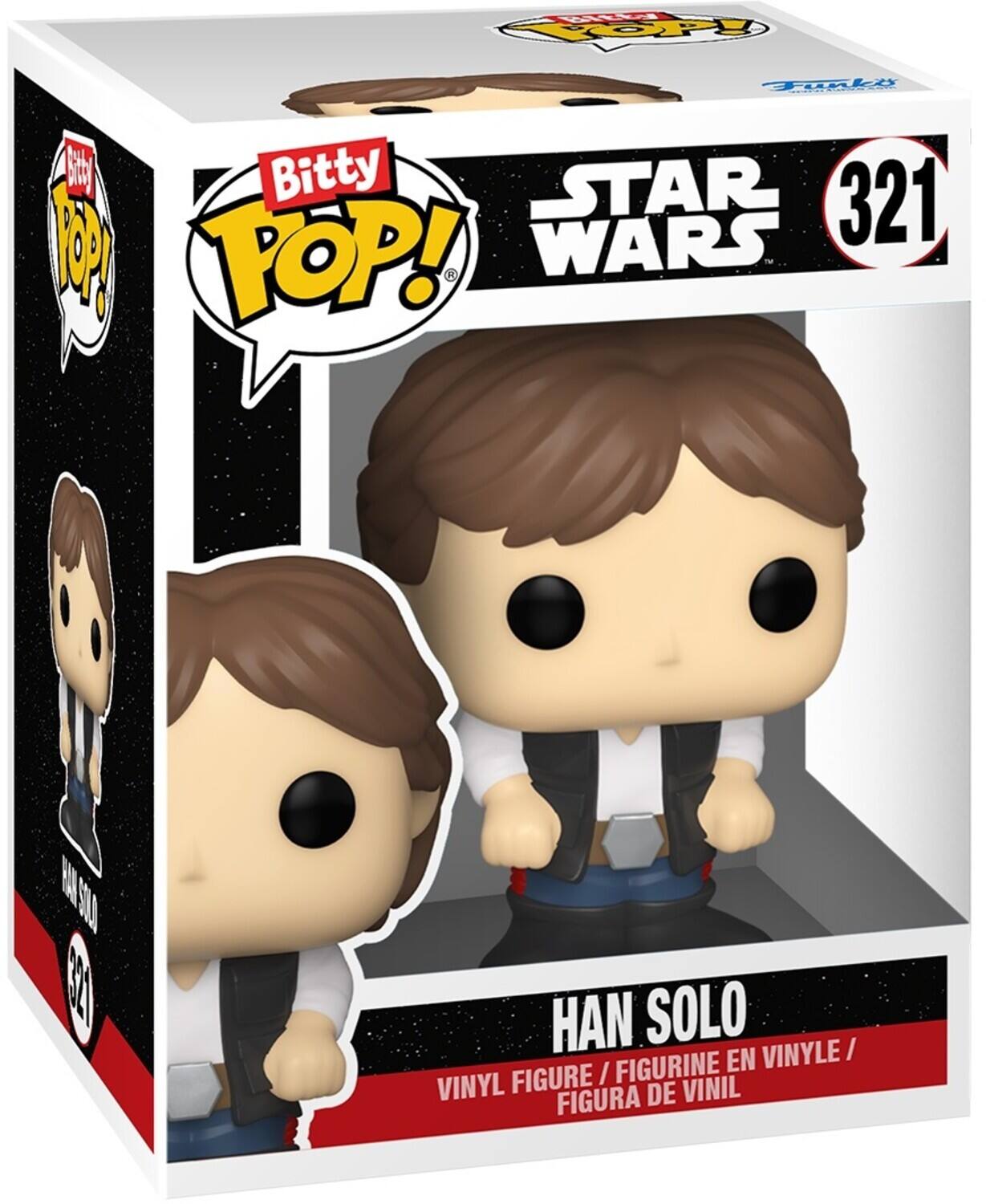 YTV VOy Tol G Bitty STAR 0 : WARS 321 TOP! F SI0  HAN SOLO FIGURINE EN VINYLE / FIGURE / VINYL FIGURA DE VINIL