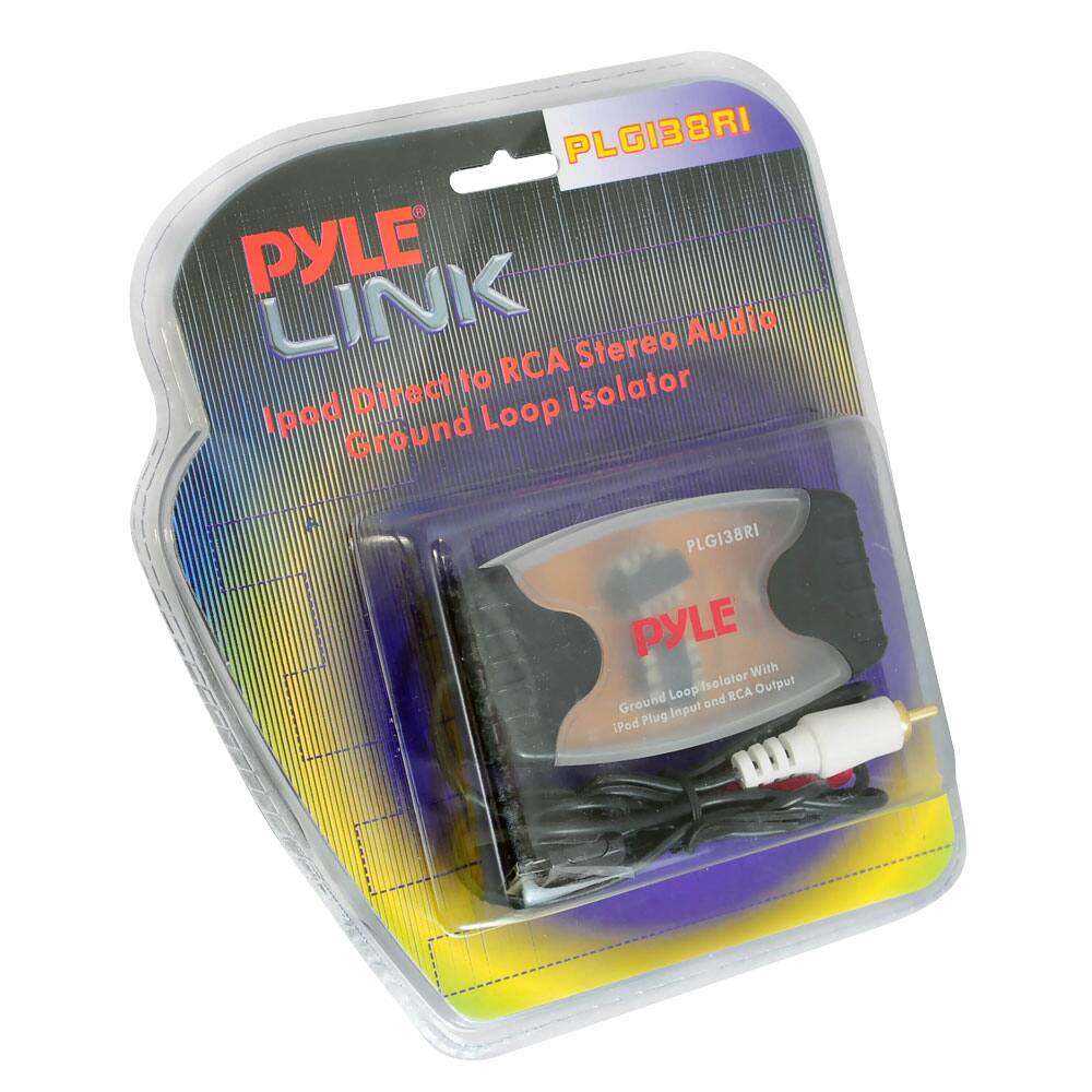 PLGI38RI PYLE LINK iPod Direct to RCA Stereo Audio Ground Loop Isolator  
PLGI38RI PYLE With Loop Isolator Output Ground and RCA Plug Input iPod