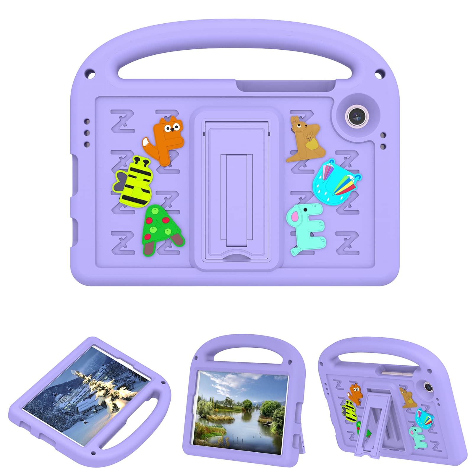"Dteck - Kids Shock-absorbent TPU Tablet Case for Samsung Galaxy Tab A11 2025/A9 2023 8.7"" (SM-X133/X110) with Shoulder Strap - Purple" price history on PriceWatchPro