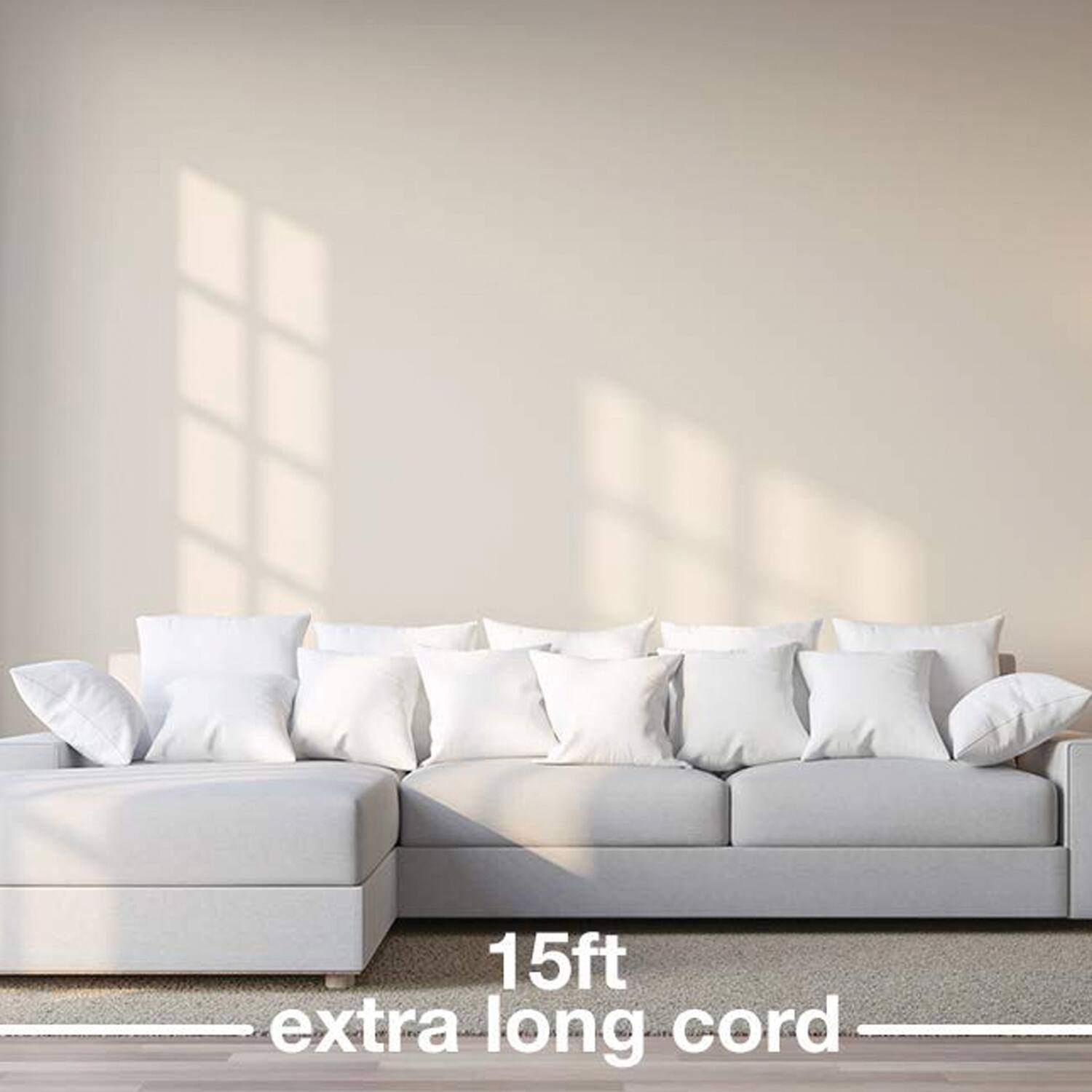 15ft extra long cord