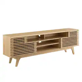 Render 71" Media Console TV Stand by Modway - Oak