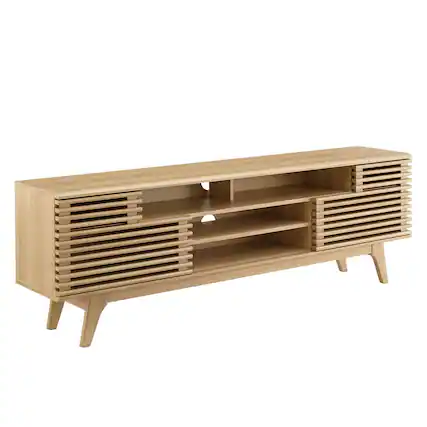 Front. Modway - Render 71" Media Console TV Stand by Modway - Oak.