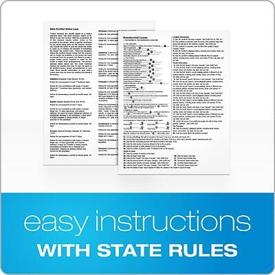 easy instructions WITH STATE RULES