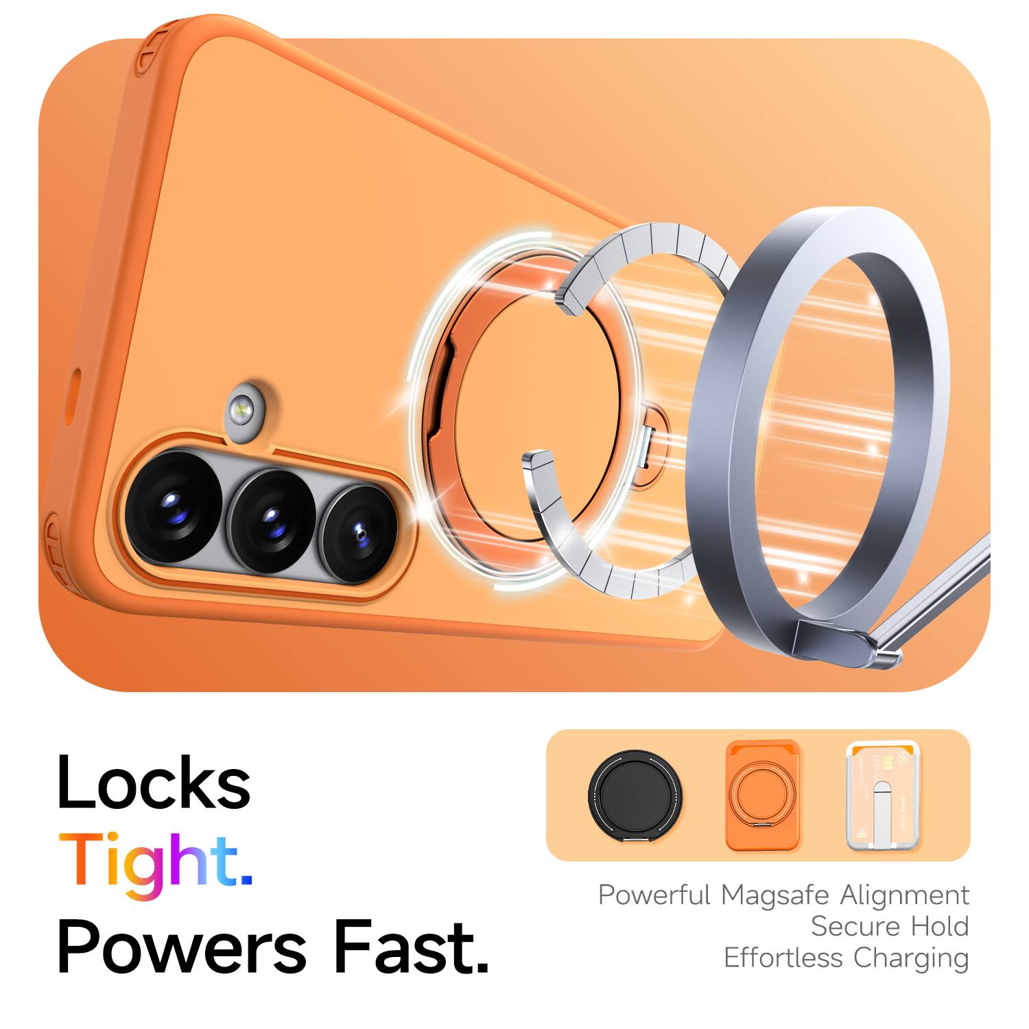 Locks Tight. Powers Fast.  
Powerful MagSafe Alignment  
Secure Hold  
Effortless Charging