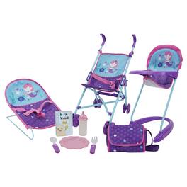 509 Crew - 509: Mermaid 9 Piece Set: Doll Feed n Play Set