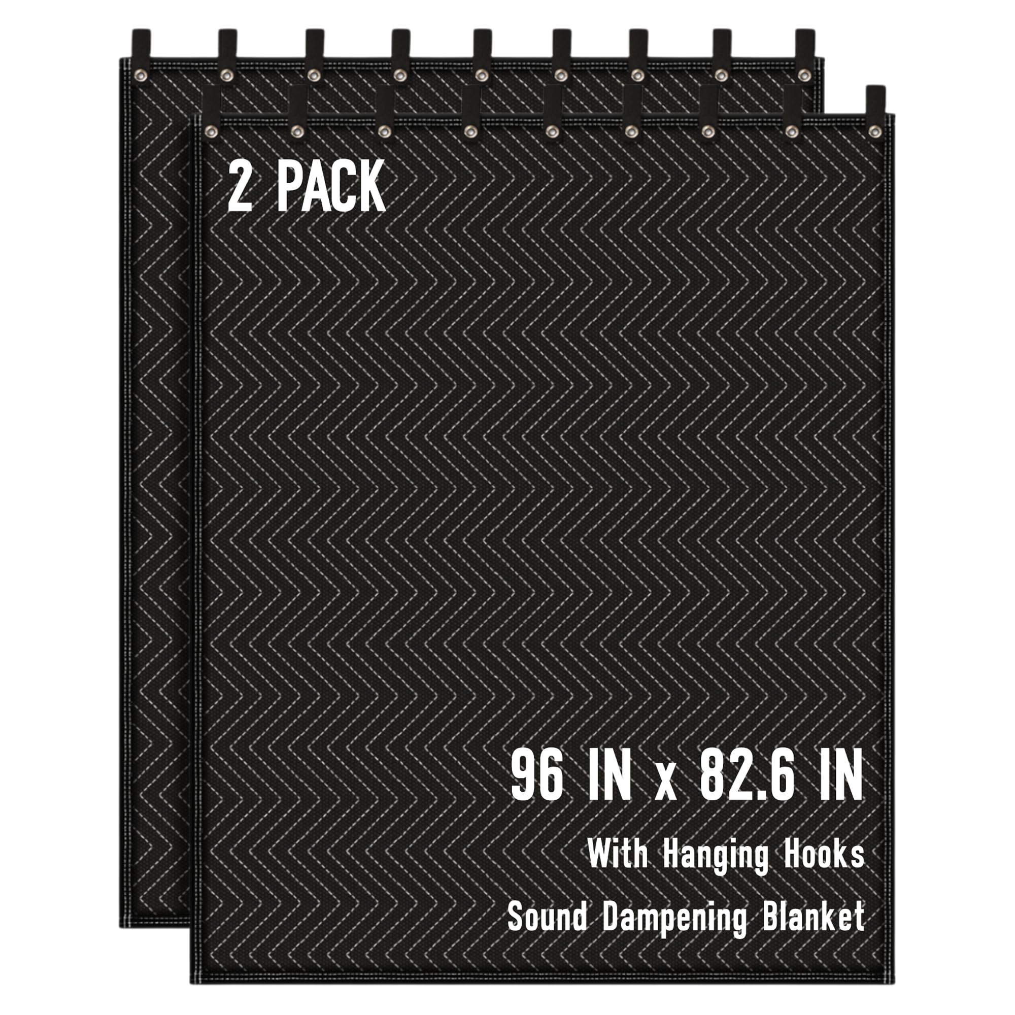 Paradigms Interiors - Sound Dampening Blanket 96 X 80 Absorbing Studio Noise Cancelling Acoustic Curtain light Blocker moving - 2 PACK