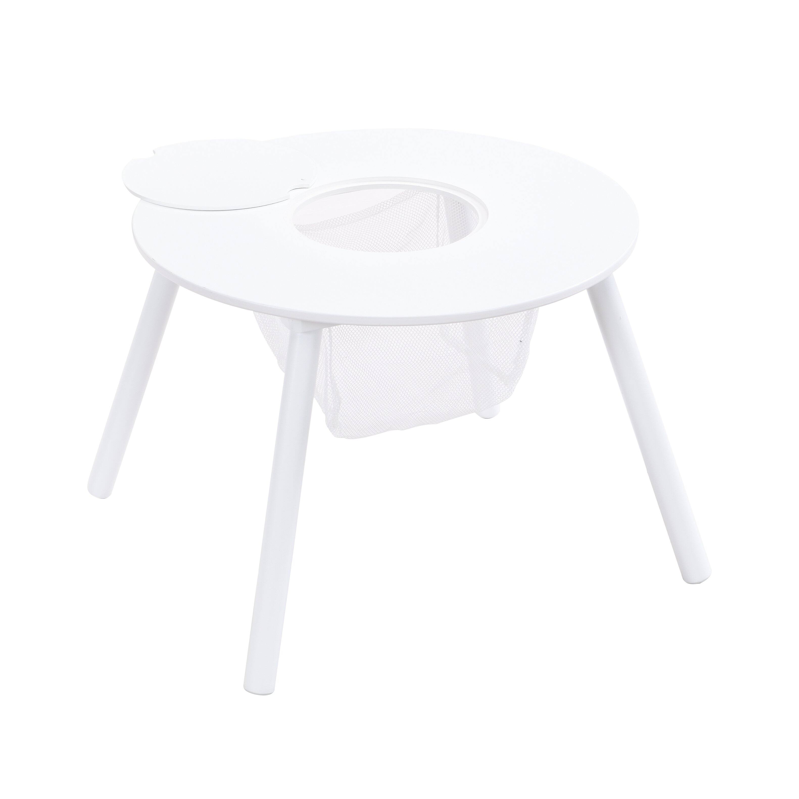 Back. Tiramisubest - Children's panel table with 4 chairs - White.