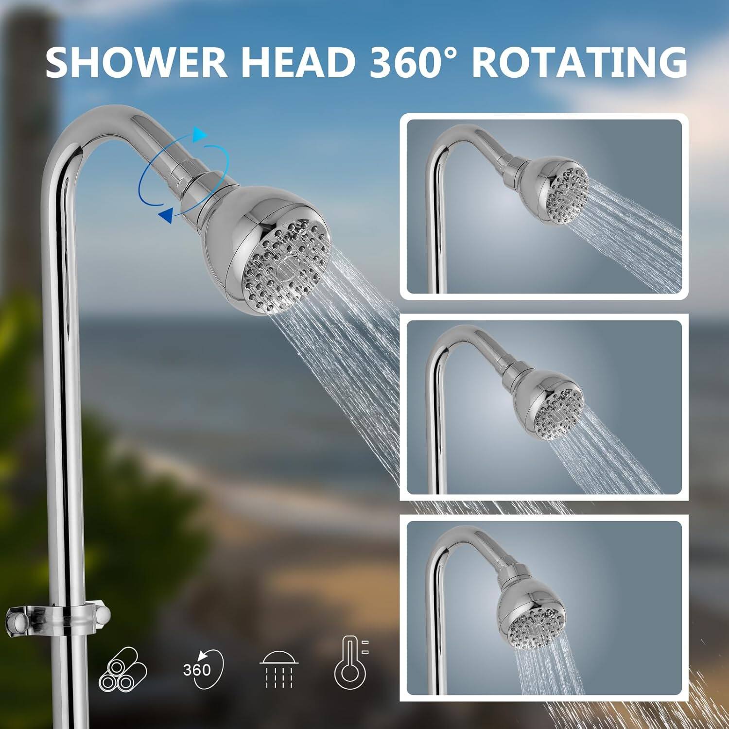 SHOWER HEAD 360° ROTATING