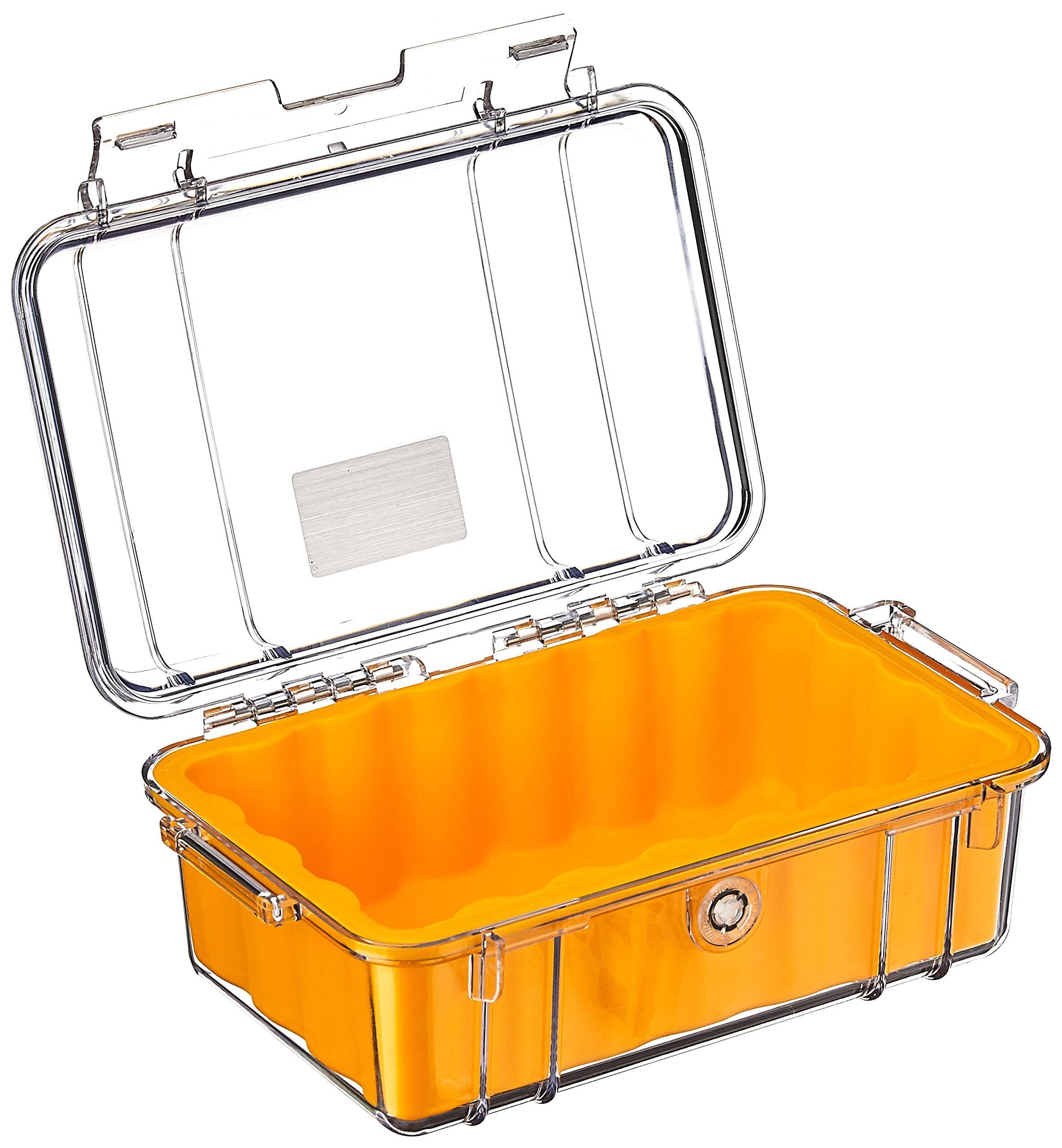 Left. Pelican - Pelican 1050 Micro Case - Yellow/Clear.
