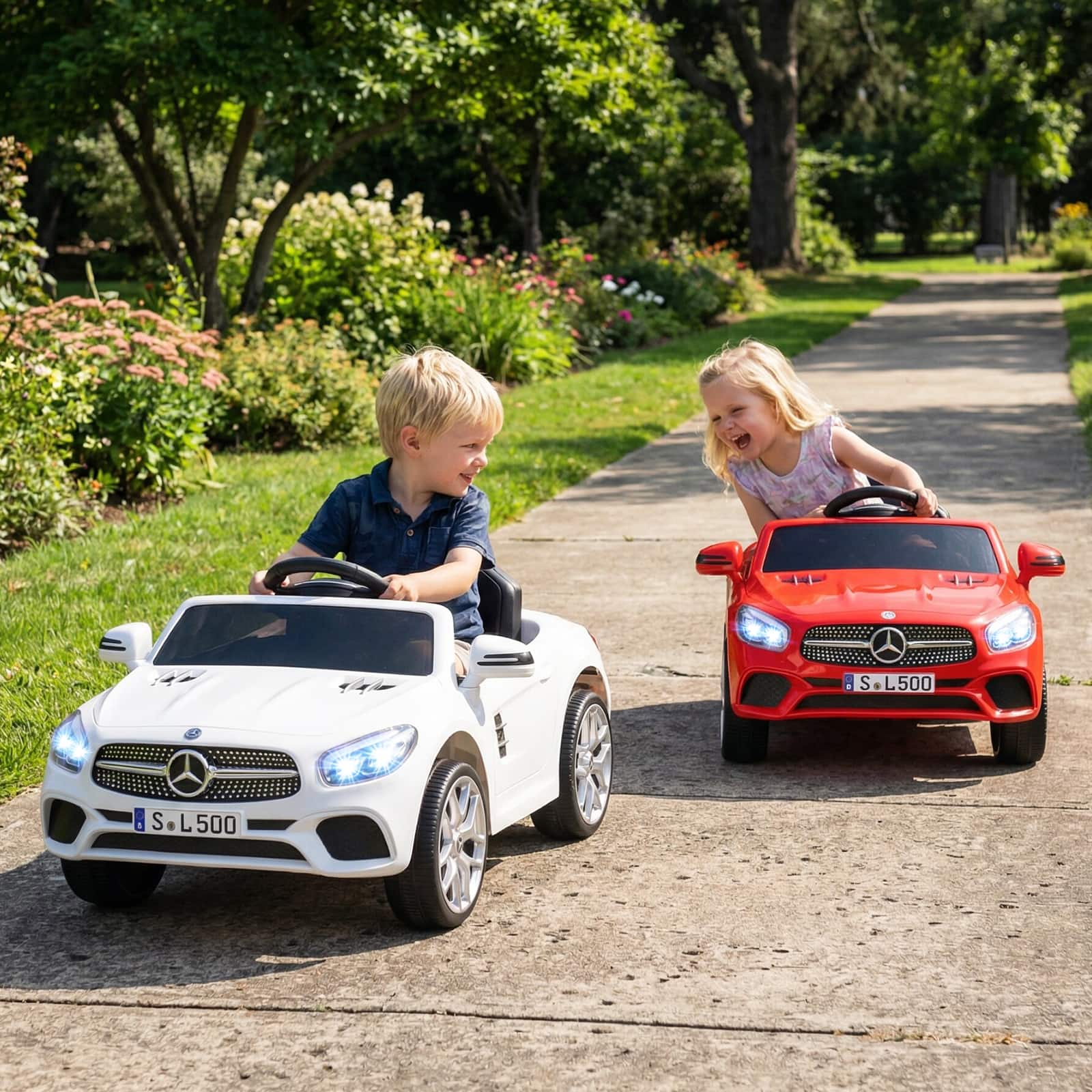 Gymax Licensed Mercedes Benz SL R231 Kids Ride on Car 12V Electric