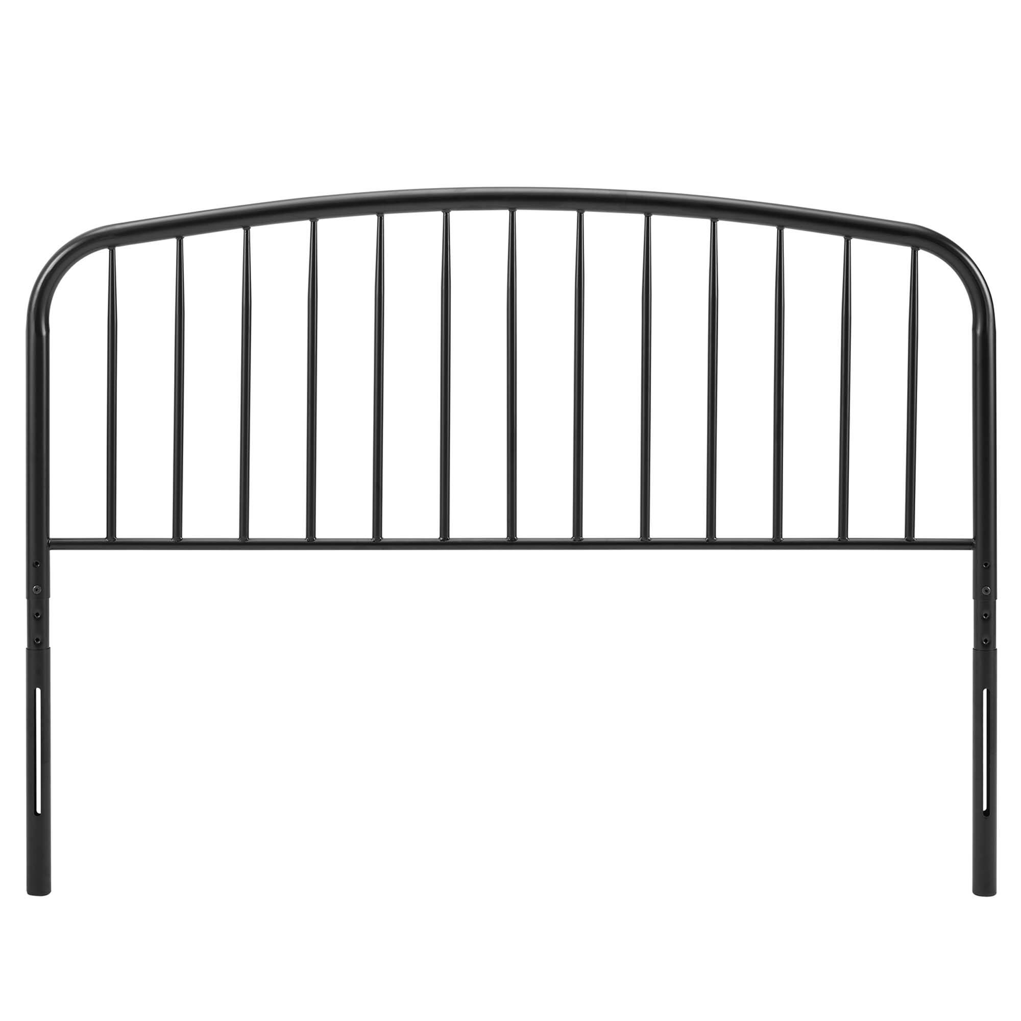 Left. Modway - Nova Metal King Headboard by Modway - Black.