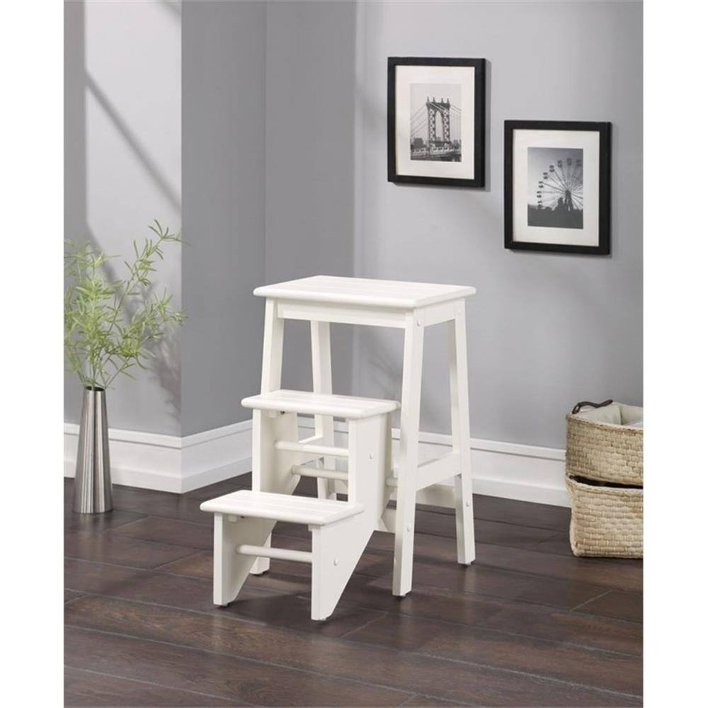 Alt View 6. Boraam - Niko 24.5 in Folding Step Stool - White.