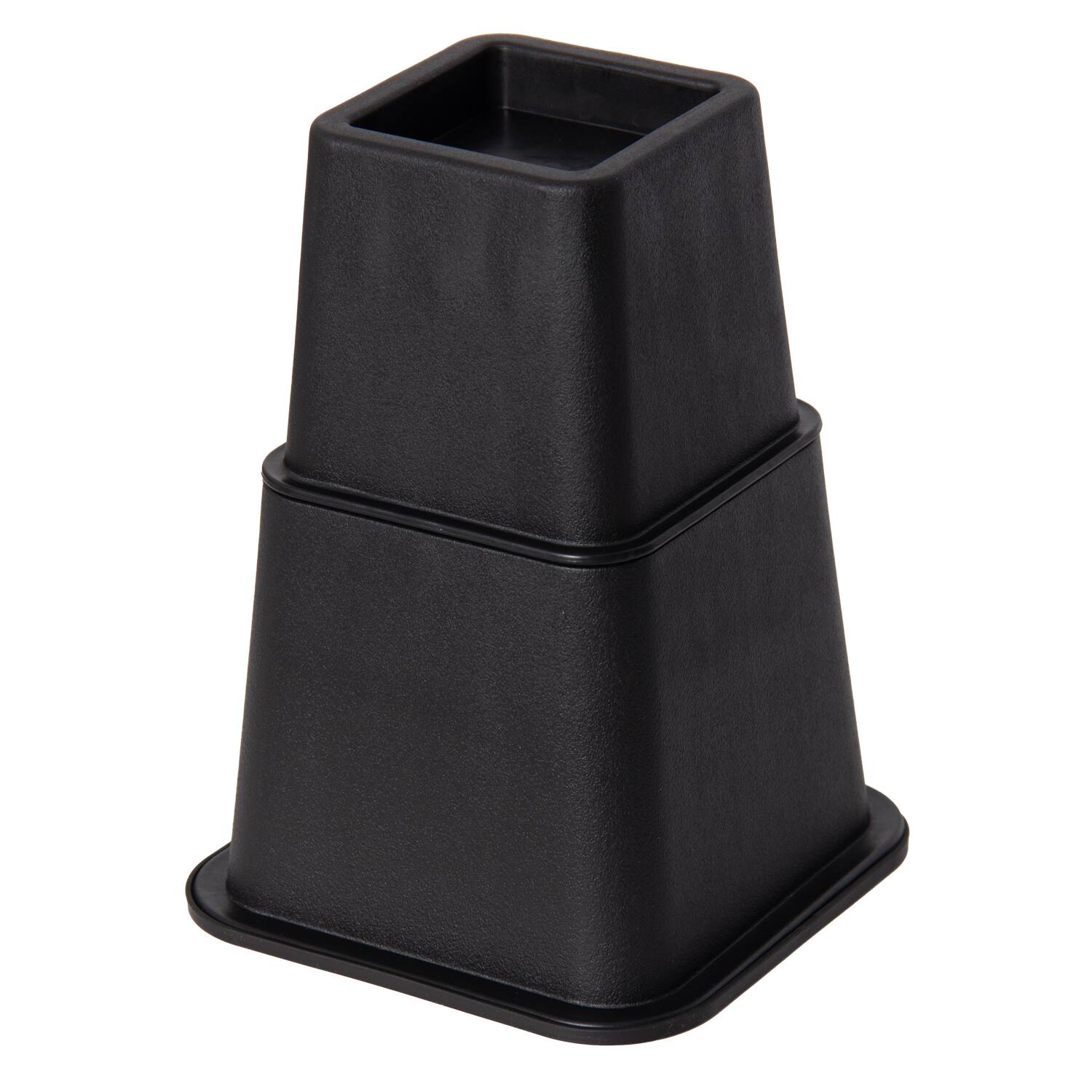 Alt View 4. Kings Brand Furniture - Kings Brand Furniture Adjustable Heavy-Duty Bed Risers Set of 4, Black - Black.