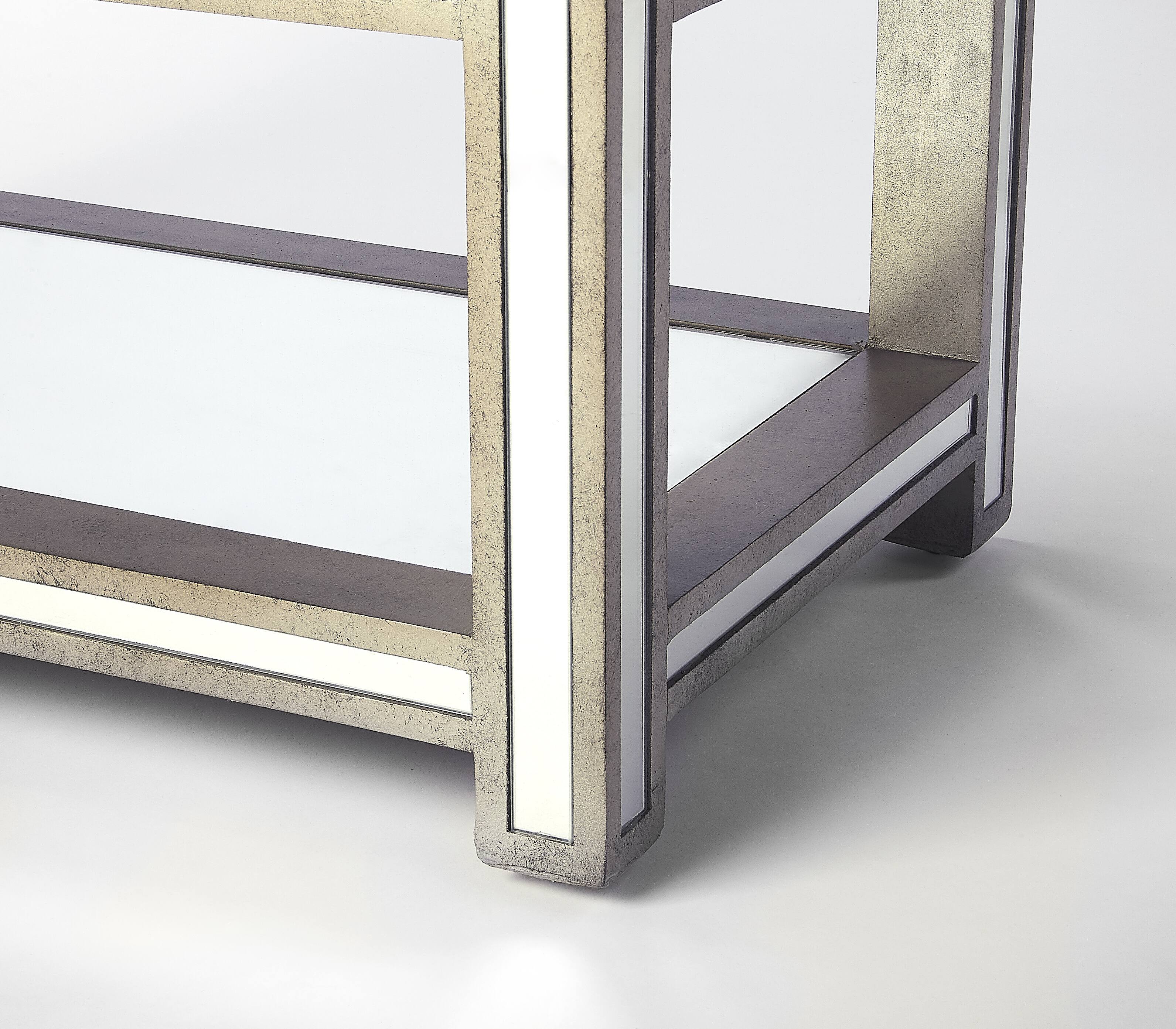 Butler Specialty Miranda 30 in. W Rectangular Mirrored 1 Drawer Console ...